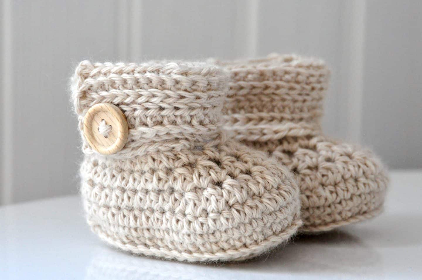 crochet wrap around booties