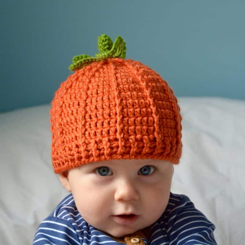The Pumpkin Beanie – Free Crochet Pumpkin Hat Pattern