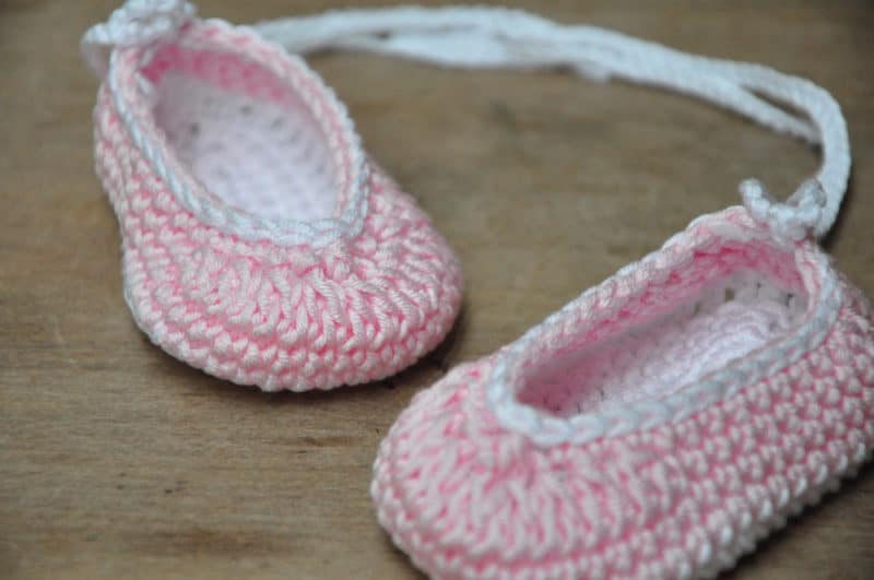 Baby Ballet Pumps – Free Crochet Pattern