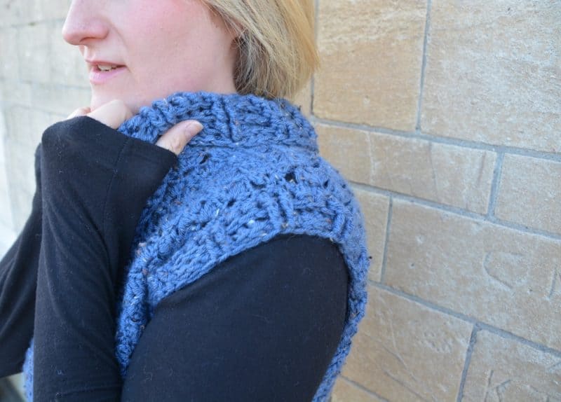 Tweed Crochet Pullover - a free, easy crochet poncho pattern | HanJan ...