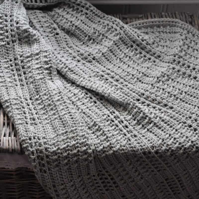 The Silver Squares Baby Blanket - A Free Crochet Pattern | HanJan Crochet