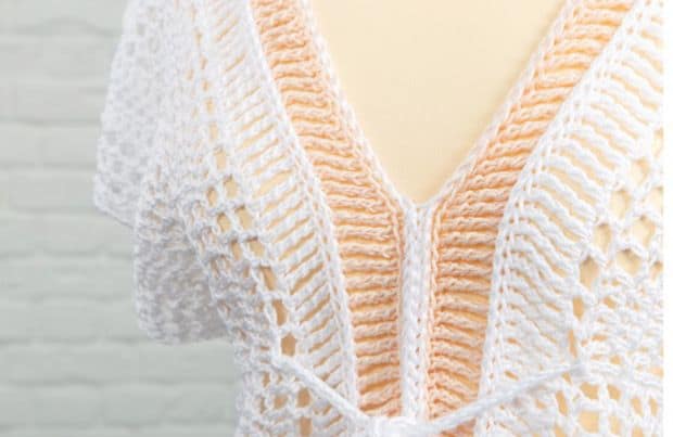 Simple Tie Swimsuit Coverup - FREE Crochet Pattern + Video Tutorial -  Hayhay Crochet