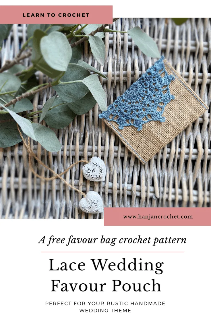 crochet wedding favor bags