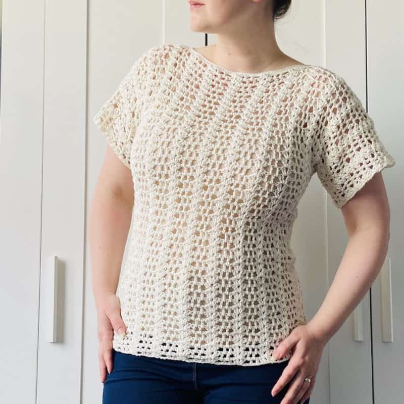 Lace Crochet Top Pattern For Summer | HanJan Crochet