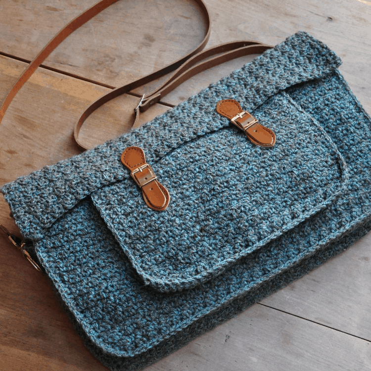 The Quotidian Satchel – a free crochet messenger bag pattern
