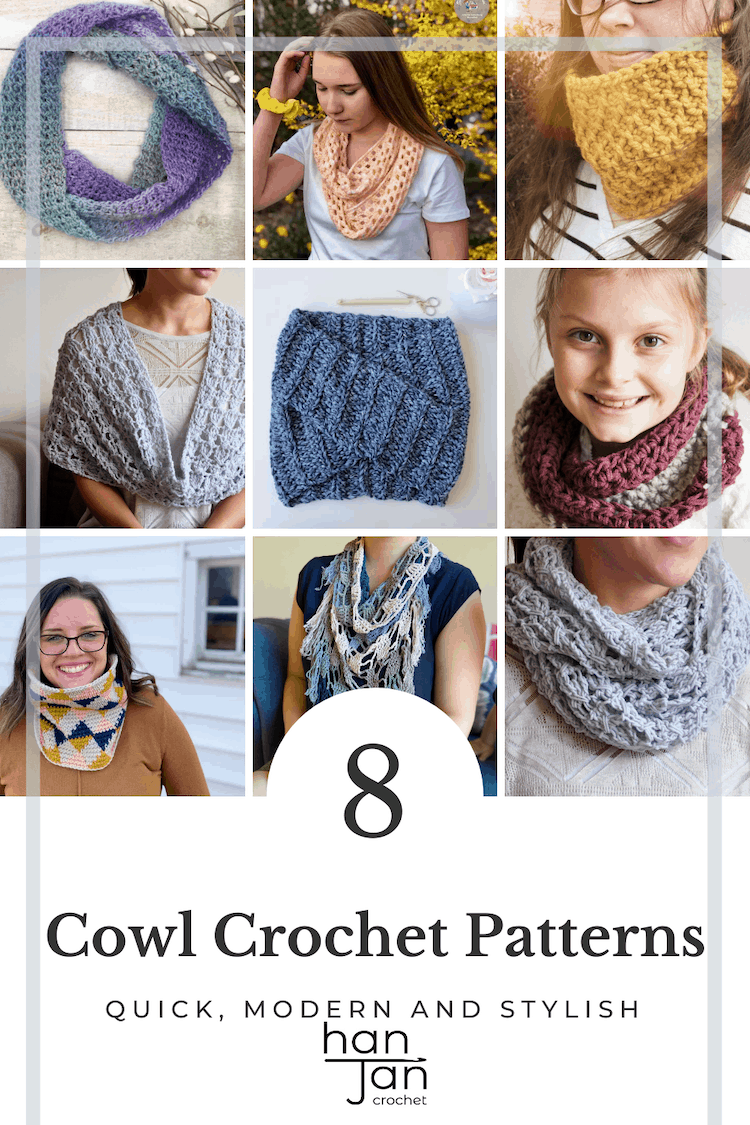 8 Crochet Cowl Patterns for Cool Weather - HanJan Crochet