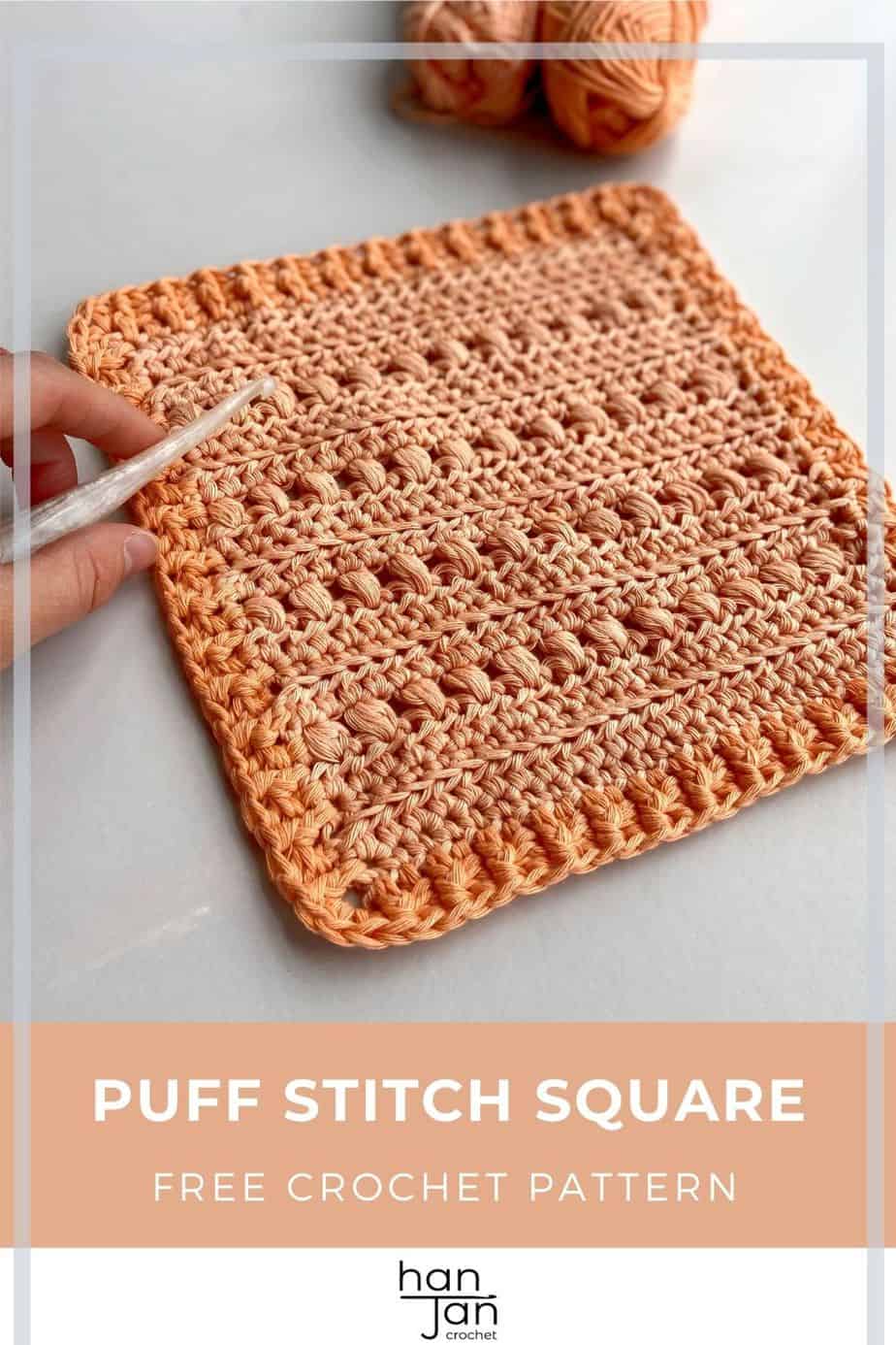 Cross Puff Stitch Crochet Square Pattern - Friendship Crochet Along ...