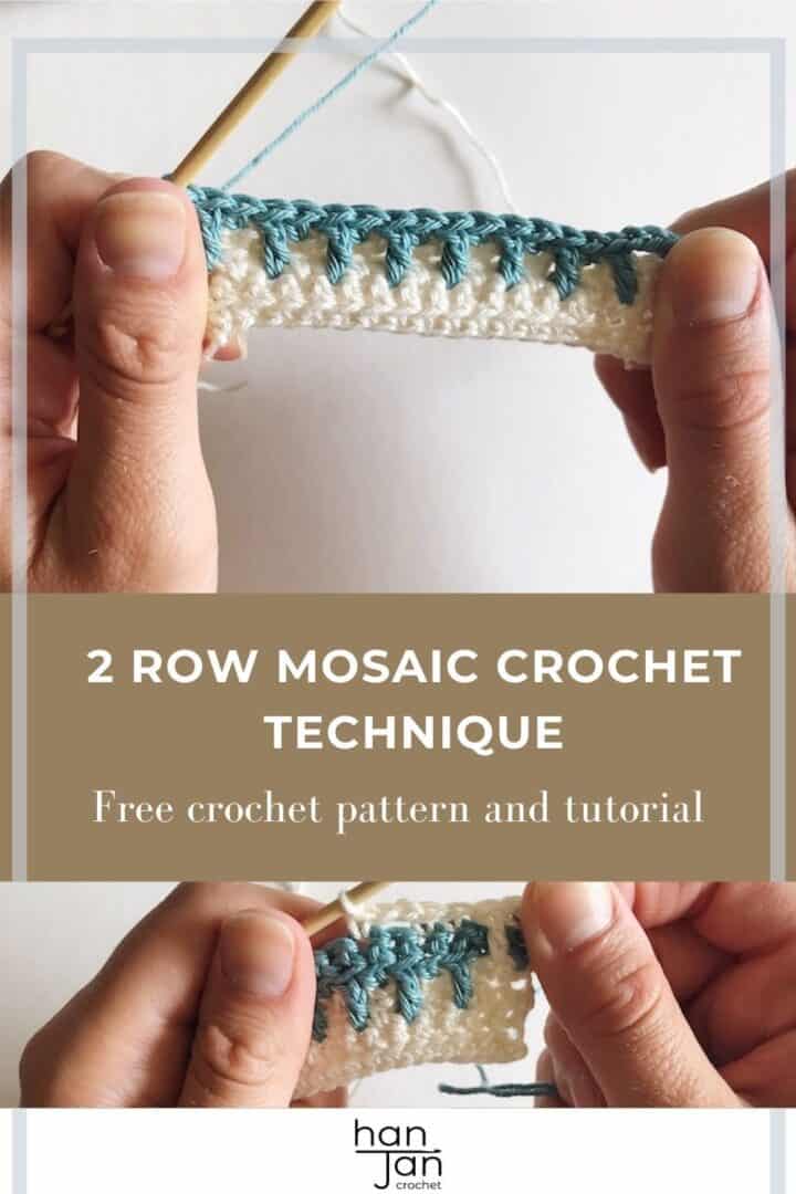 How to Work the Inset Mosaic Crochet Technique HanJan Crochet