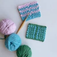 Double Crochet Moss Stitch / Linen Stitch - an easy tutorial | HanJan ...