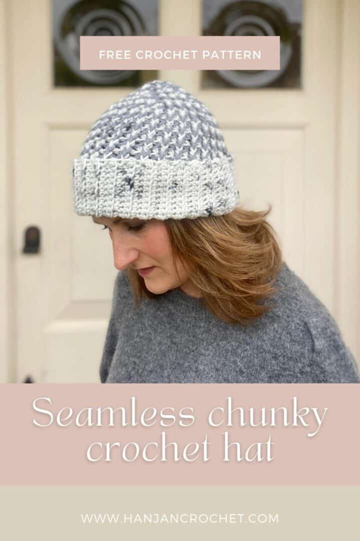 Walcot Beanie - Seamless, Chunky Crochet Hat Pattern | HanJan Crochet