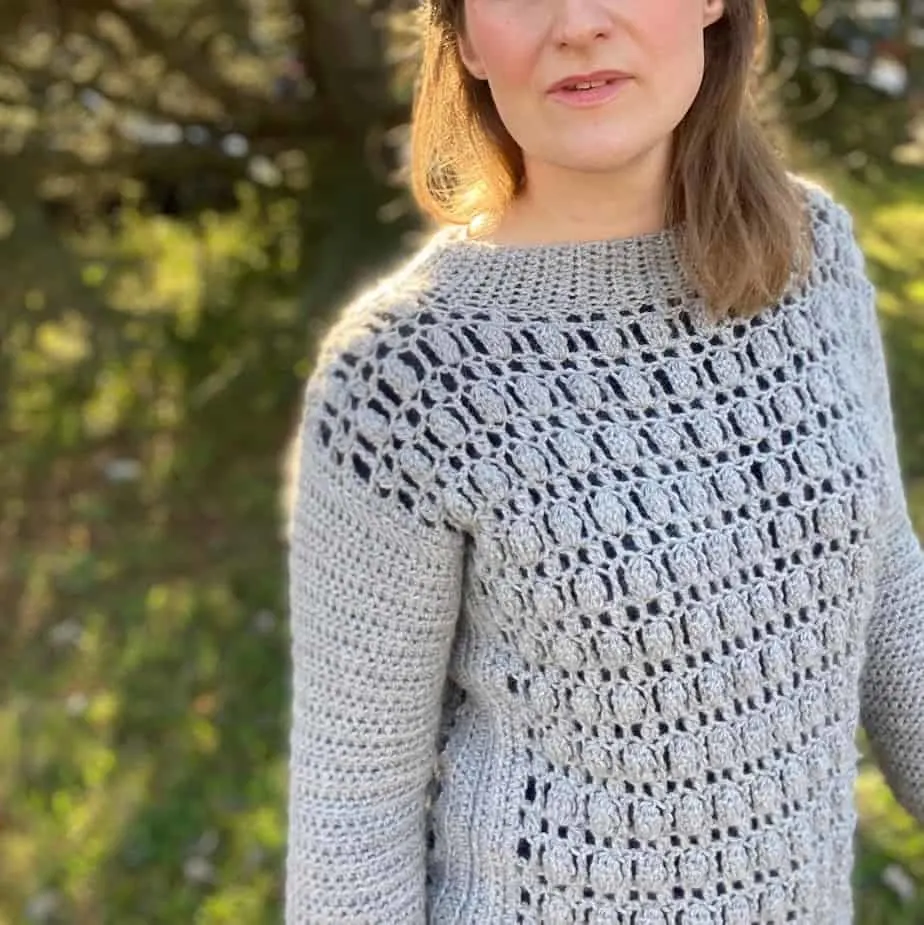 Textured Crochet Sweater Pattern - Florence Jumper | HanJan Crochet