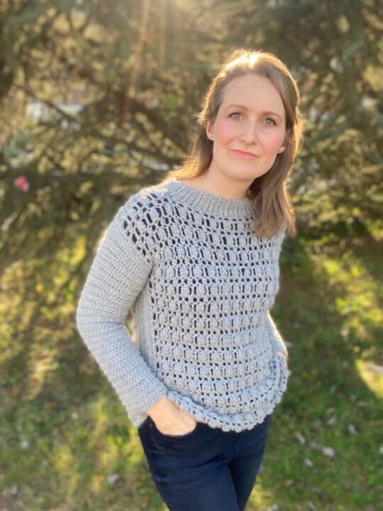 Textured Crochet Sweater Pattern - Florence Jumper | HanJan Crochet