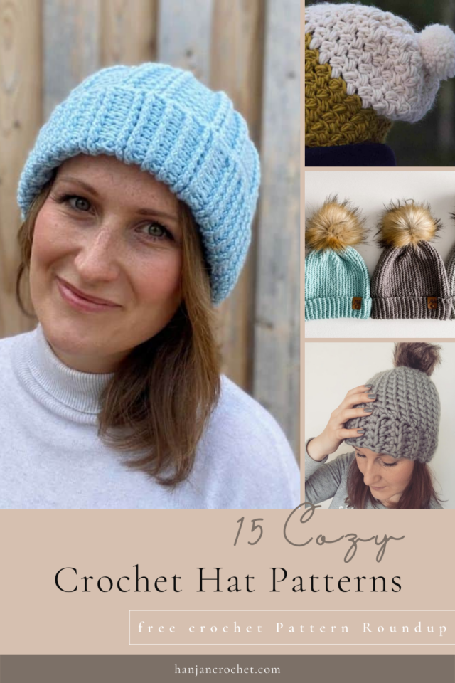 How to crochet a hat with 15 free patterns | HanJan Crochet