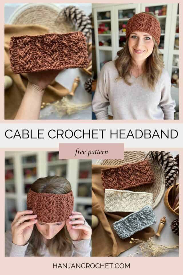 Cable Crochet Headband Pattern | HanJan Crochet