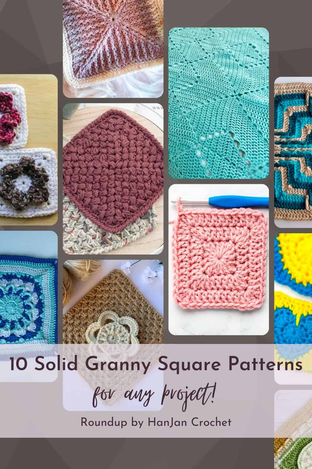 Buy 3 Inch Solid Granny Square Crochet Pattern Solid Granny Online in India  