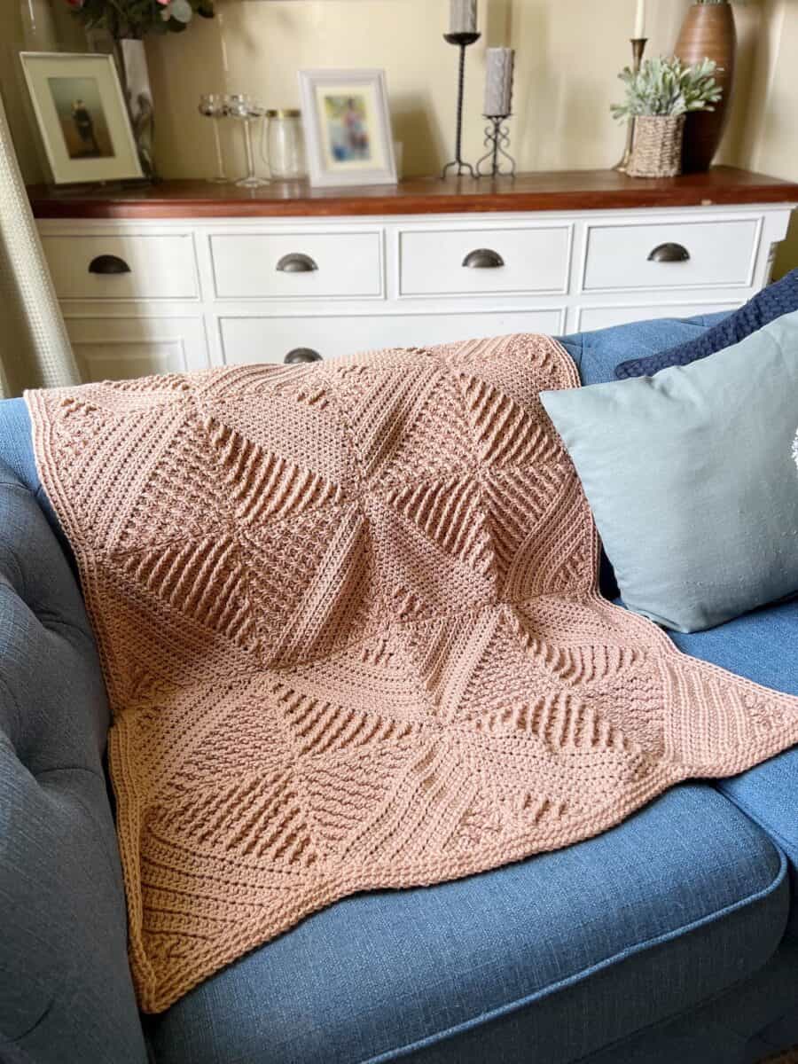 Stunning Textured Crochet Blanket Pattern HanJan Crochet