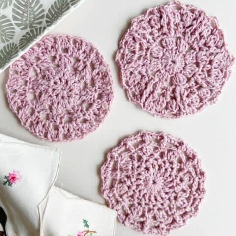 8 Easy Crochet Coaster and Pot Holder Patterns | HanJan Crochet