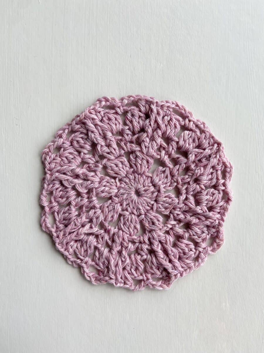 Free Crochet Coaster Pattern - Lacy and Delicate | HanJan Crochet