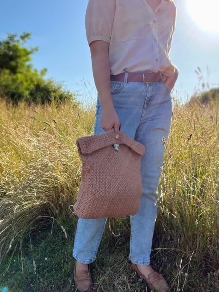 Herringbone Backpack