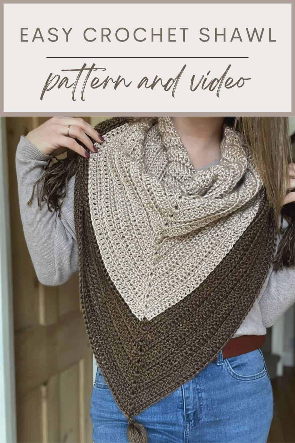Triangle shawl crochet pattern — Coffee & Crocheting