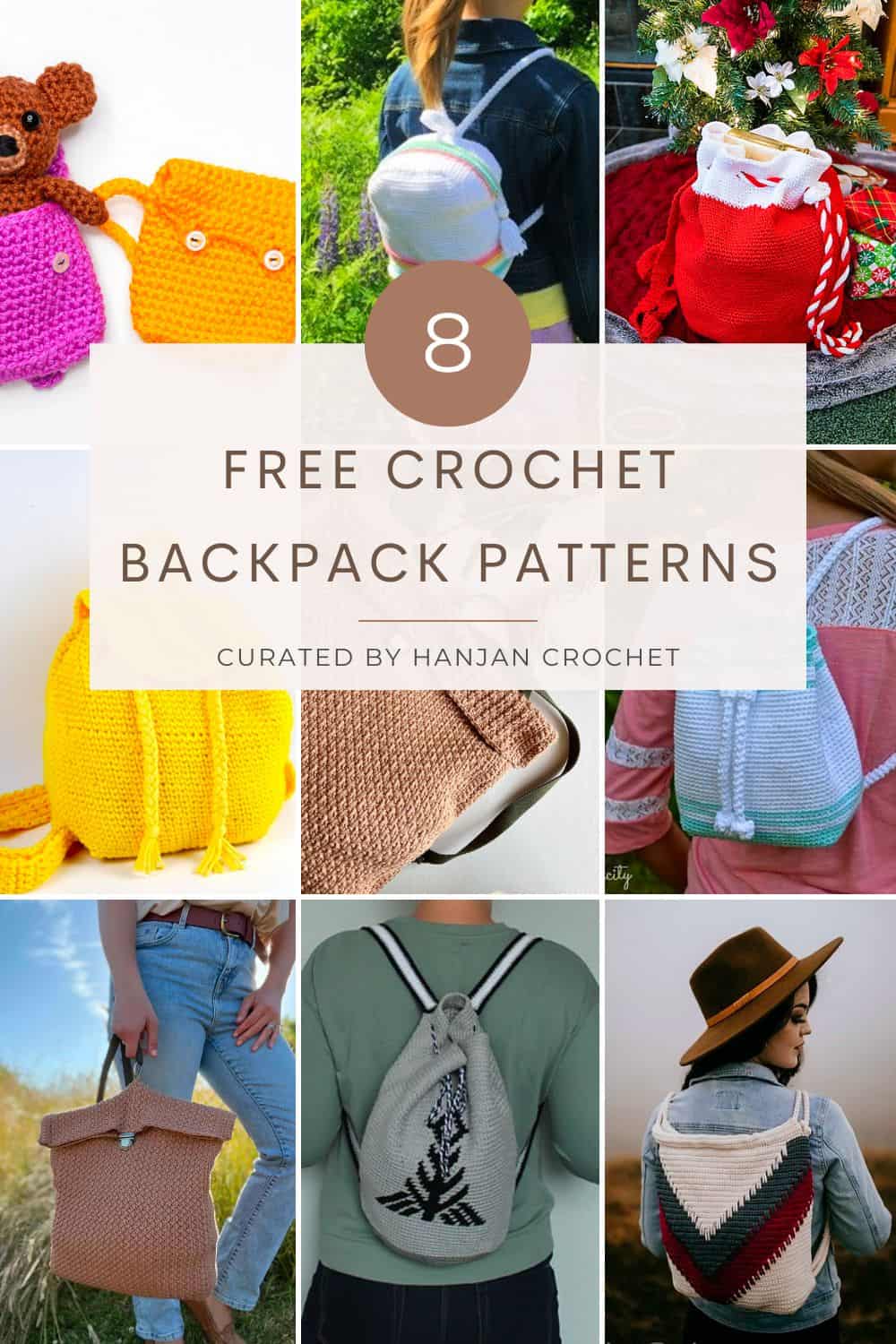Backpack Crochet Pattern PDF. English USA 