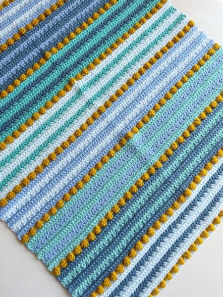 Bobble Stitch Crochet Blanket Pattern Free | HanJan Crochet