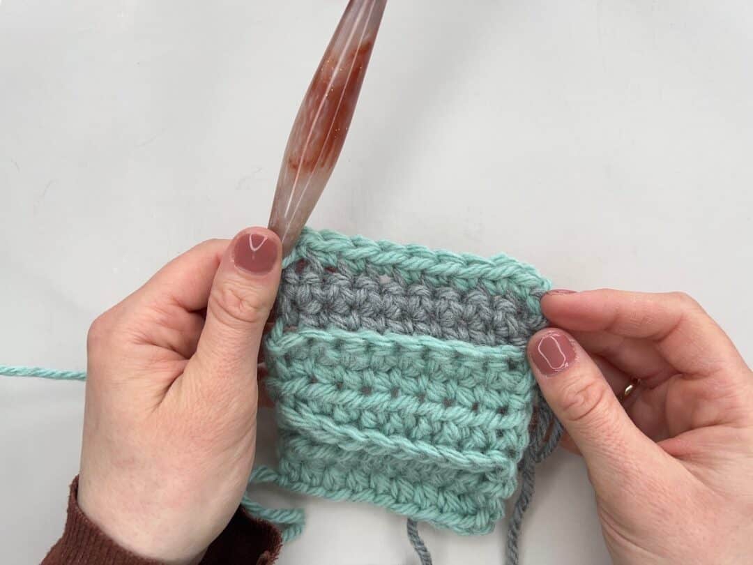 Front Loop Only and Back Loop Only Crochet Stitch Tutorial