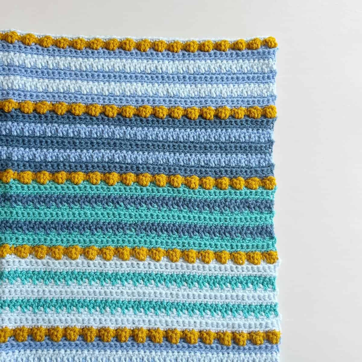 Bobble Stitch Crochet Blanket Pattern Free
