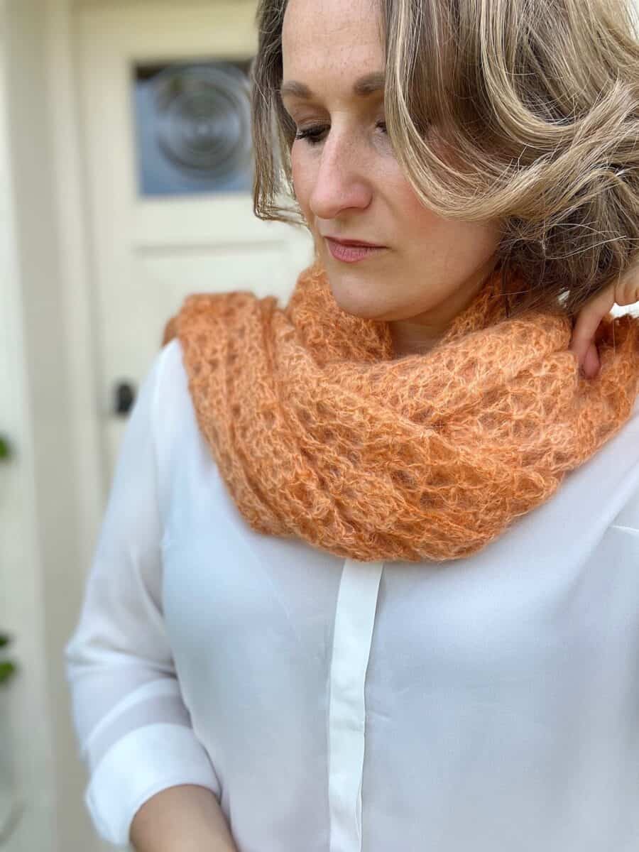 Elegant Scarf Crochet Pattern Orange Blossom HanJan Crochet