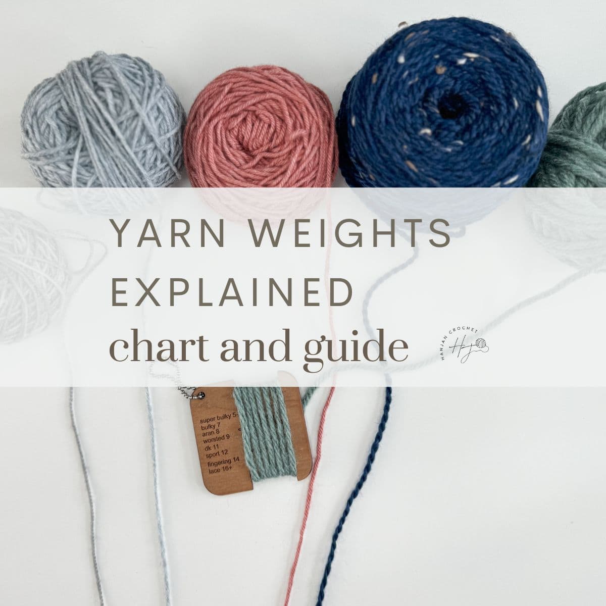 Yarn Weight Chart and Guide in Crochet