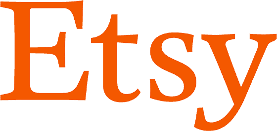 Etsy logo in orange text on a transparent background.